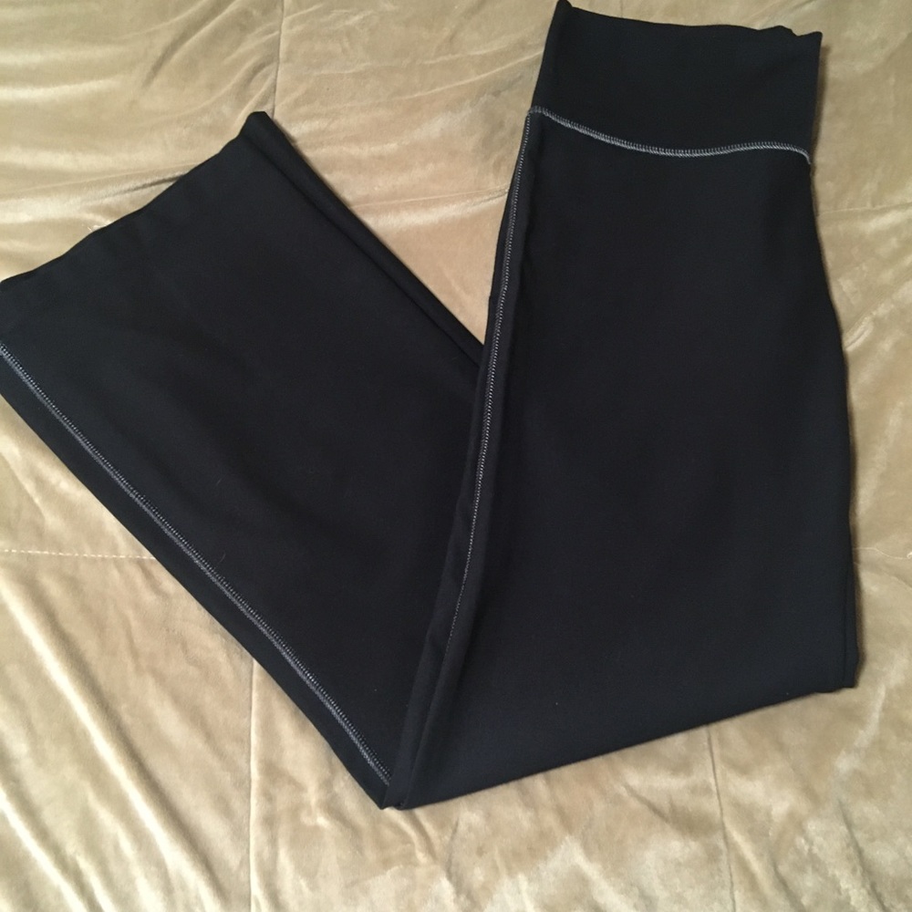 Black soft stretchy active pants